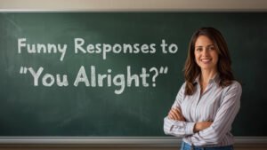 funny responses to you alright