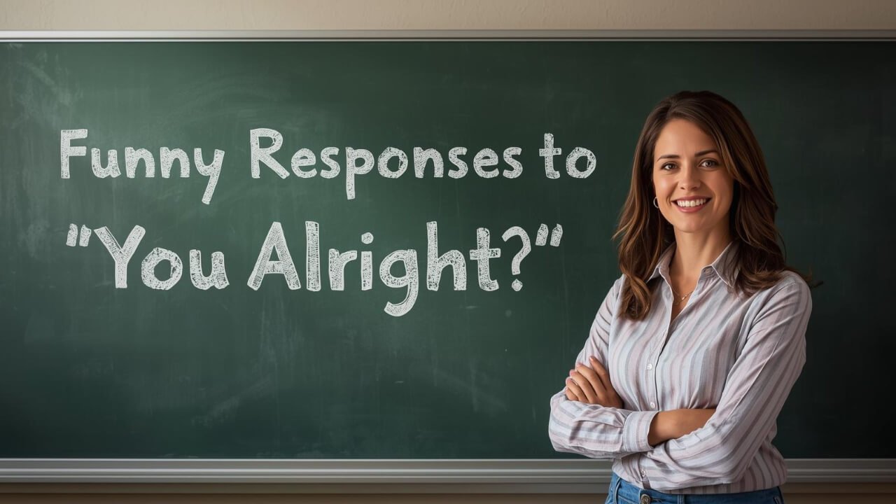 funny responses to you alright