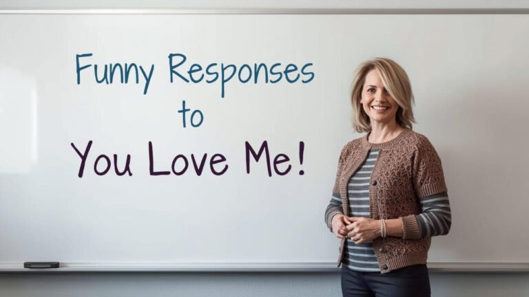 funny responses to you love me