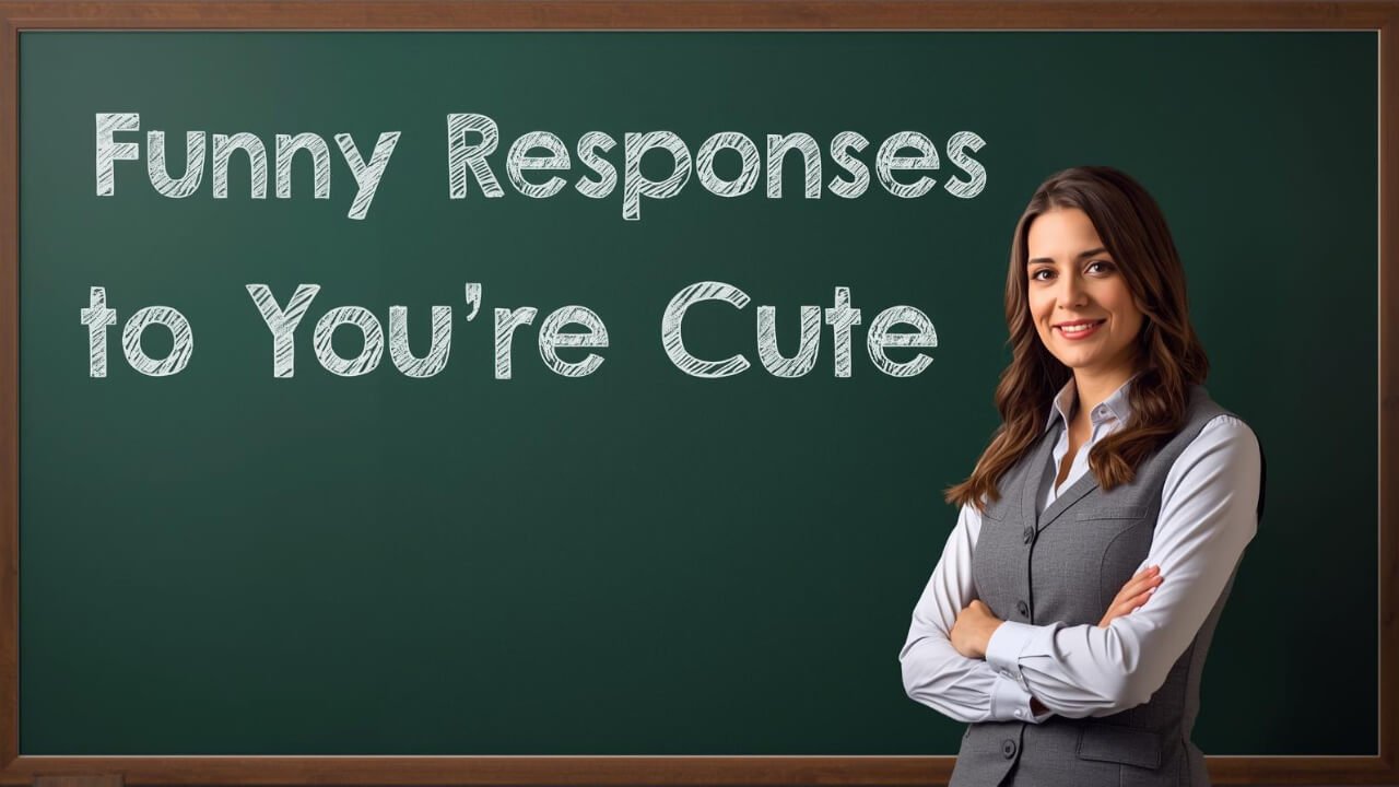funny responses to you're cute