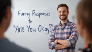 funny responses to are you okay