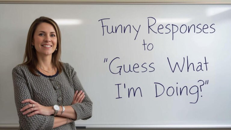 funny responses to guess what i'm doing