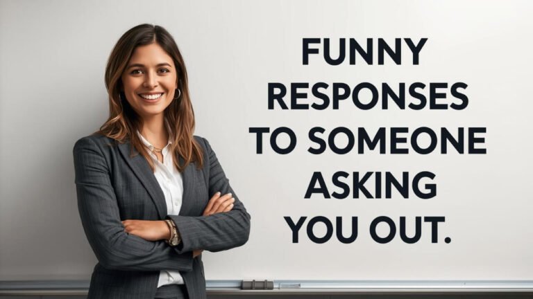funny responses to someone asking you out