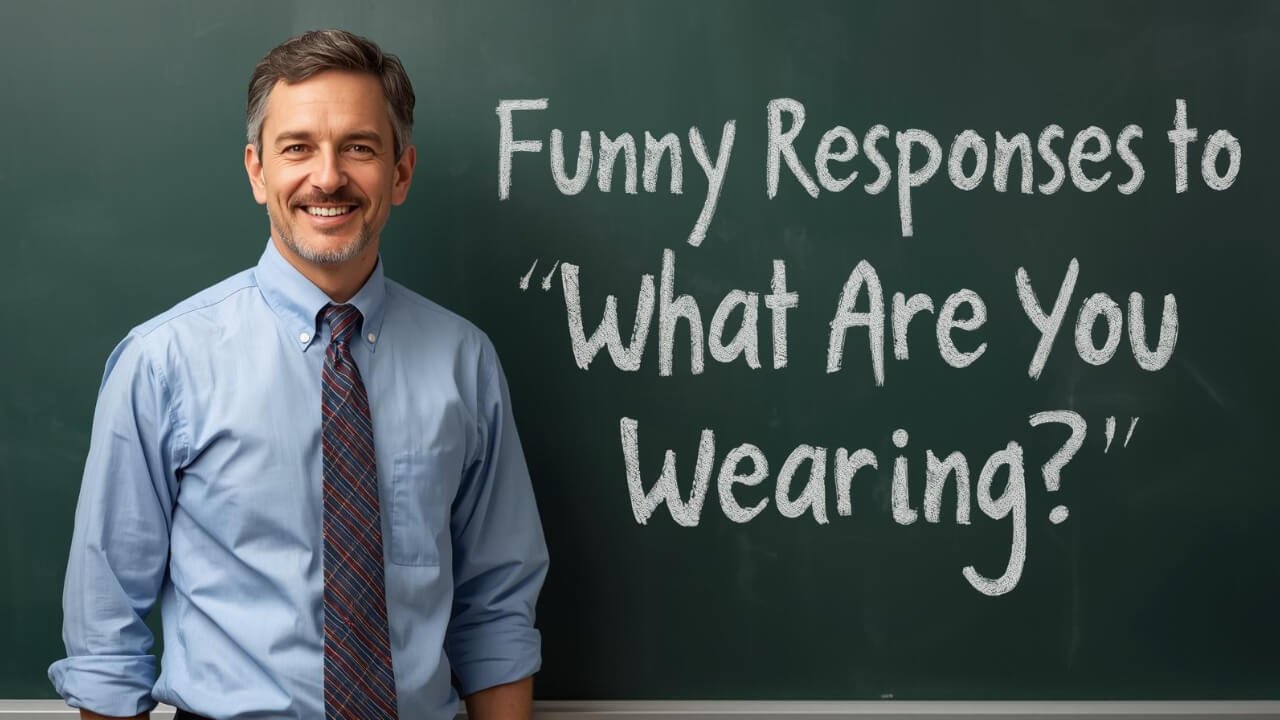 funny responses to what are you wearing