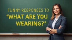 funny responses to what are you wearing