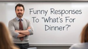 funny responses to what's for dinner