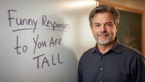 funny responses to you're tall