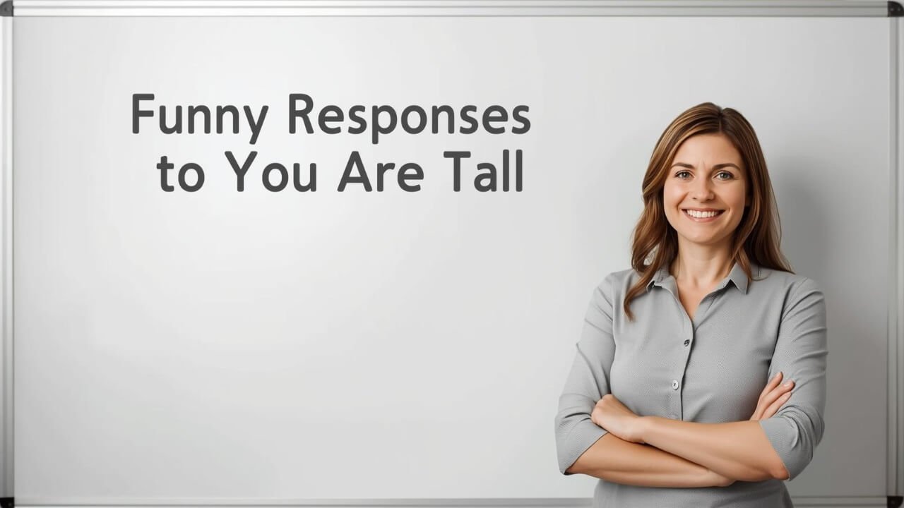 funny responses to you're tall