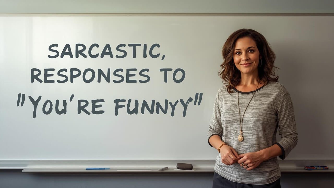 sarcastic responses to you're funny