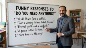 funny response to do you need anything