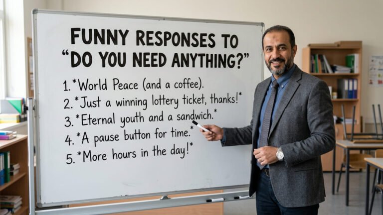 funny response to do you need anything