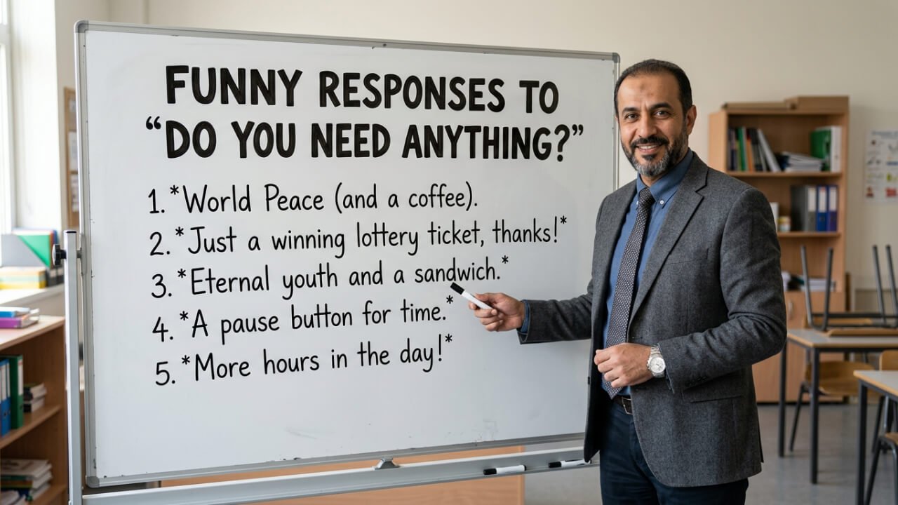 funny response to do you need anything