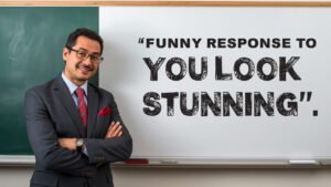 funny response to you look stunning