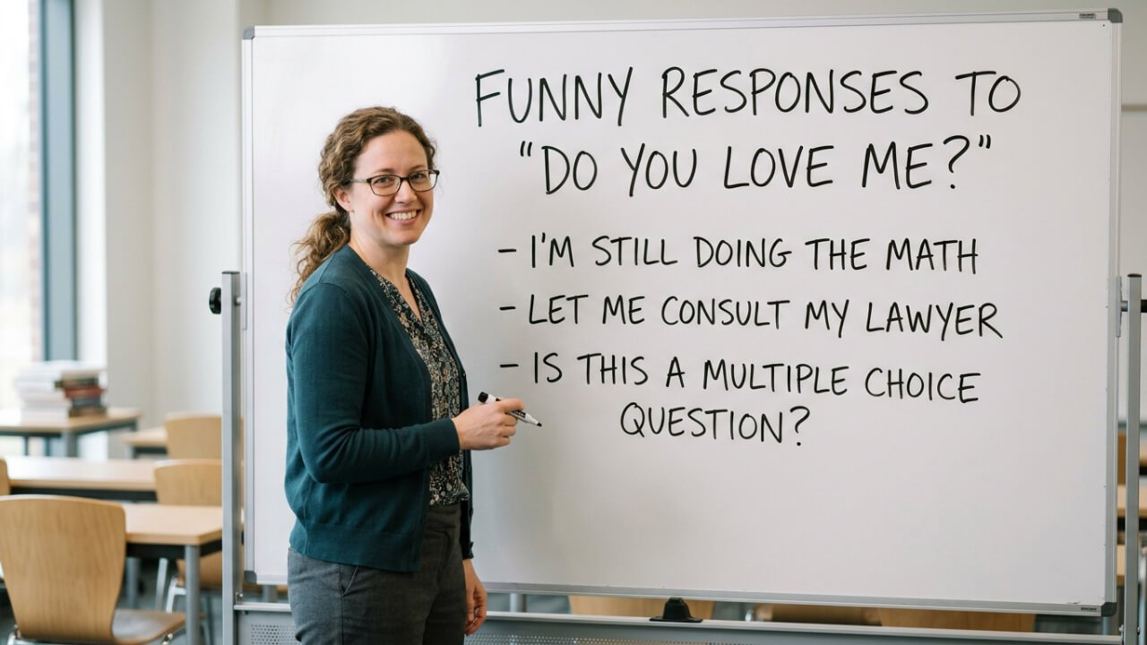 funny responses to do you love me