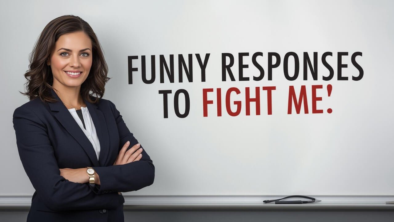 funny responses to fight me