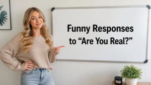 funny responses to are you real