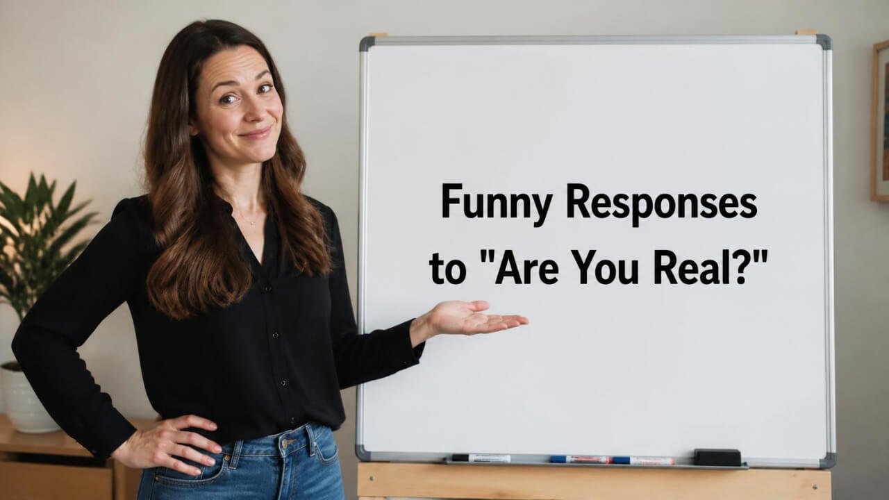 funny responses to are you real