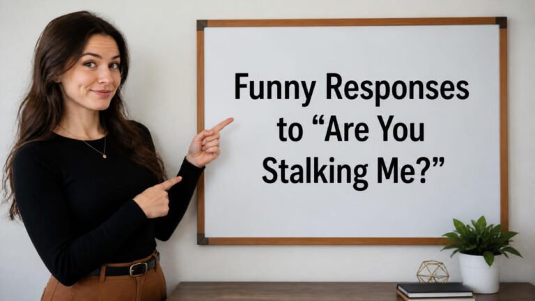 funny responses to are you stalking me