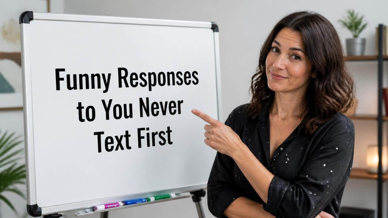 funny responses to you never text first